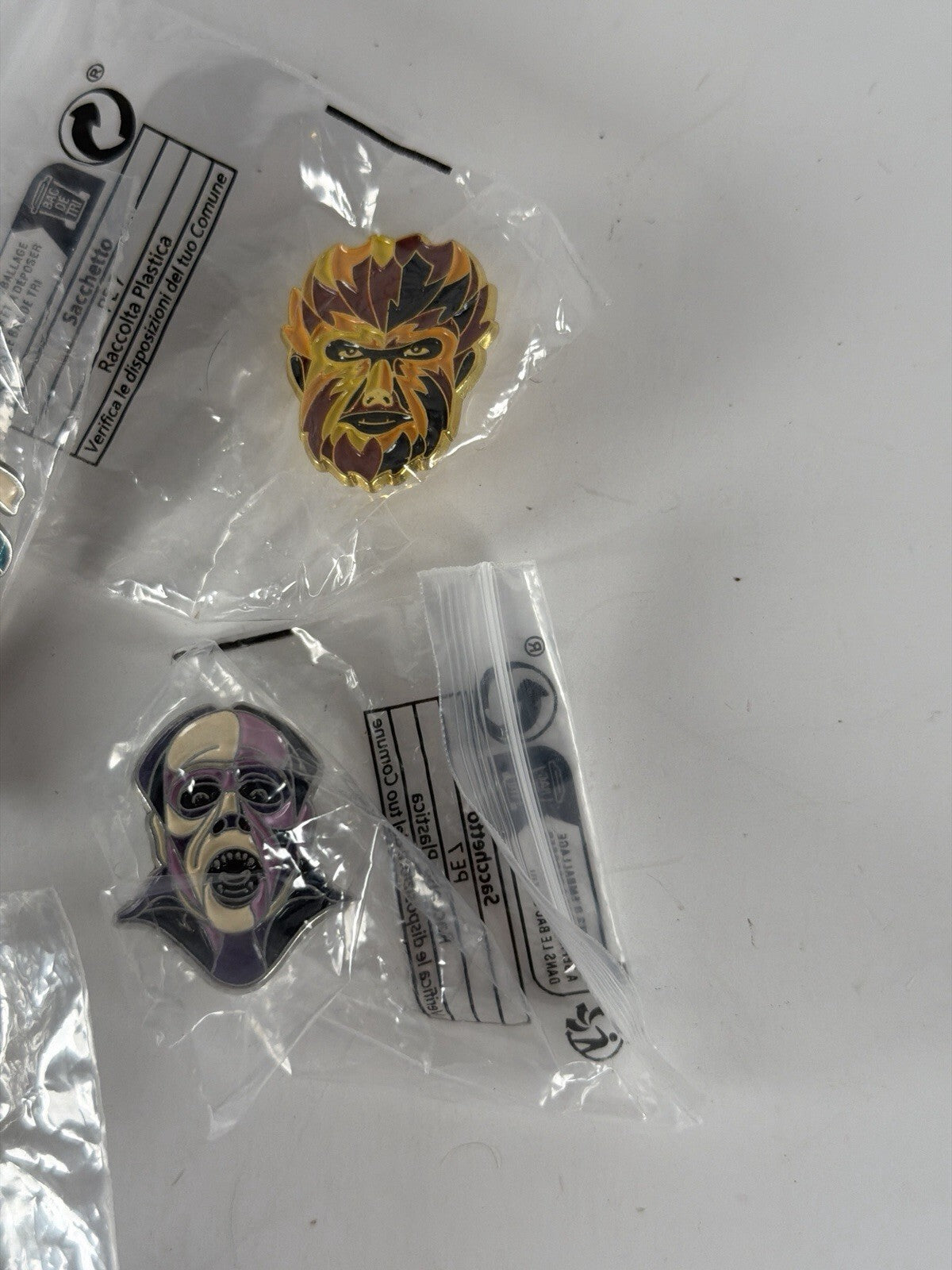 Classic Horror Movie Pin Lot - 7 Horror Enamel Pins - Halloween FiGPiN Vintage