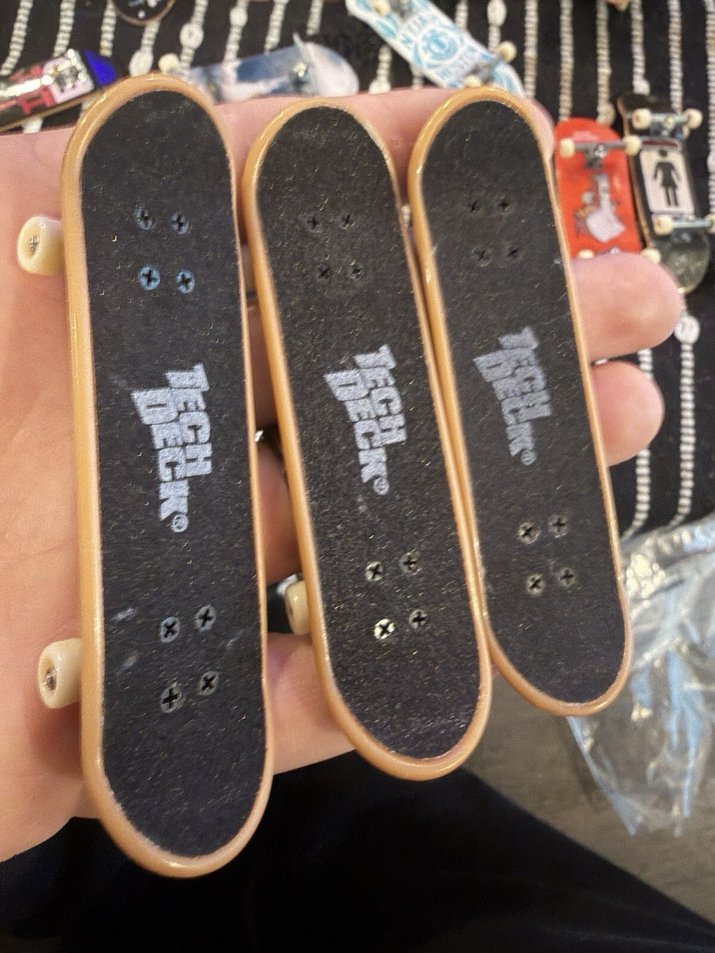 TECHDECK tech deck SKATE BOARDS toy machine vintage Set Of 3