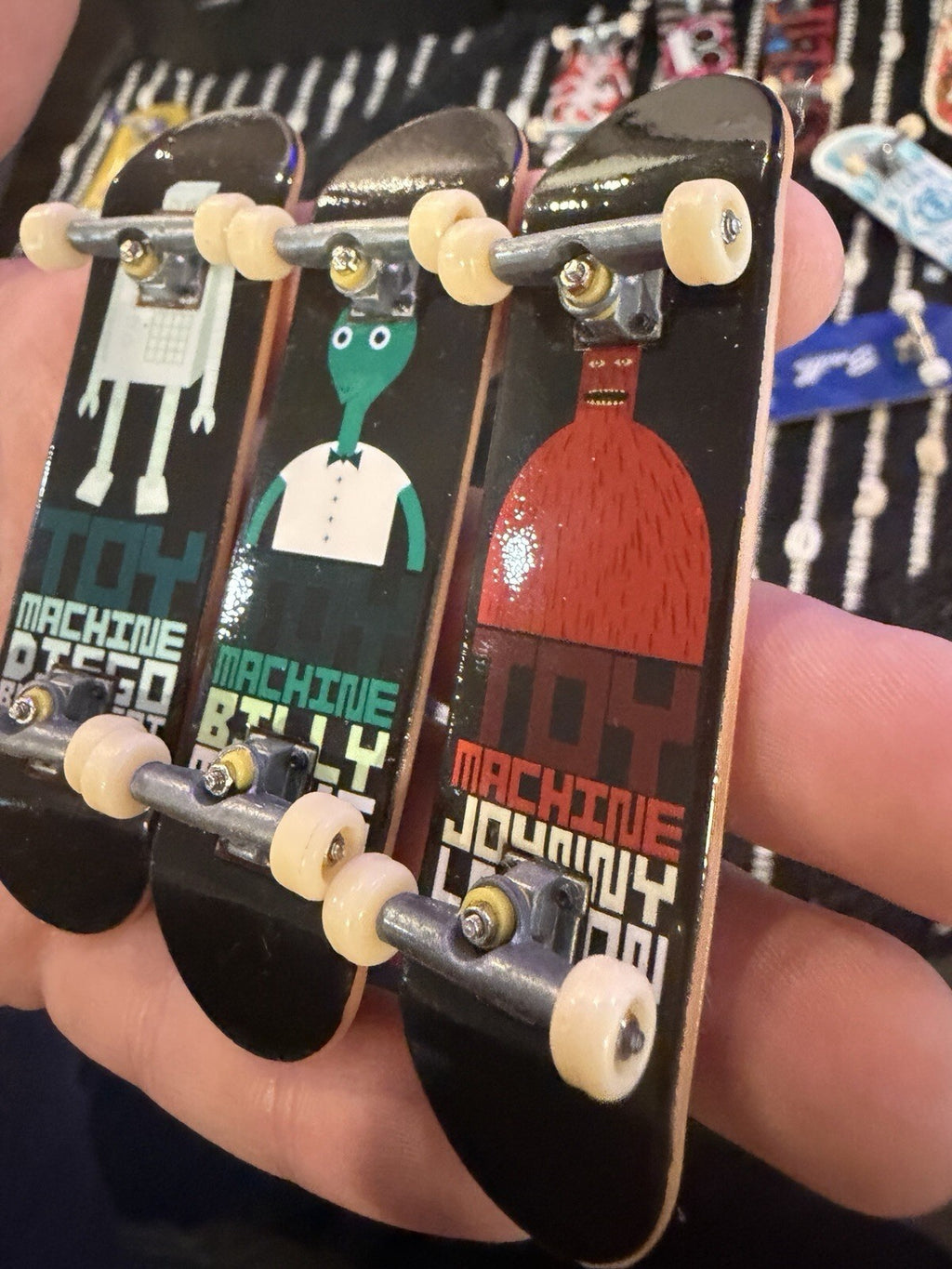 TECHDECK tech deck SKATE BOARDS toy machine vintage Set Of 3
