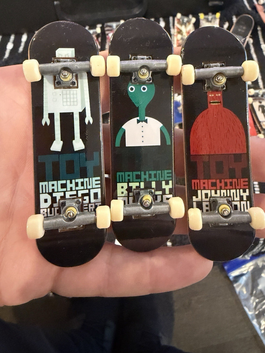 TECHDECK tech deck SKATE BOARDS toy machine vintage Set Of 3