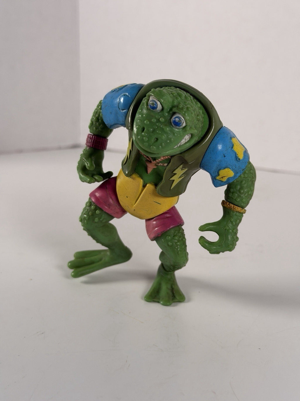 1989 Playmates Toys TMNT Genghis Frog Action Figure Teenage Mutant Ninja Turtles