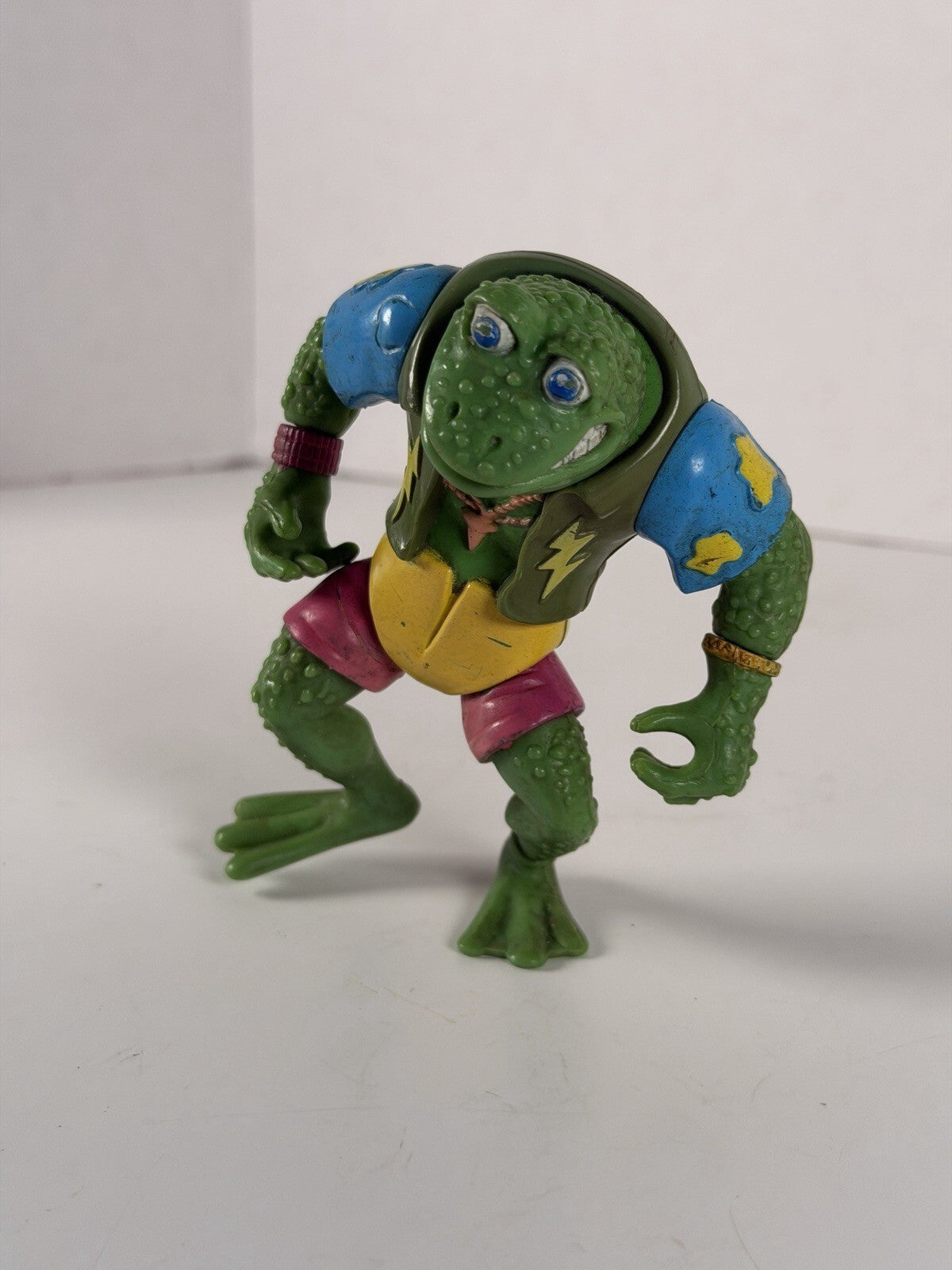 1989 Playmates Toys TMNT Genghis Frog Action Figure Teenage Mutant Ninja Turtles