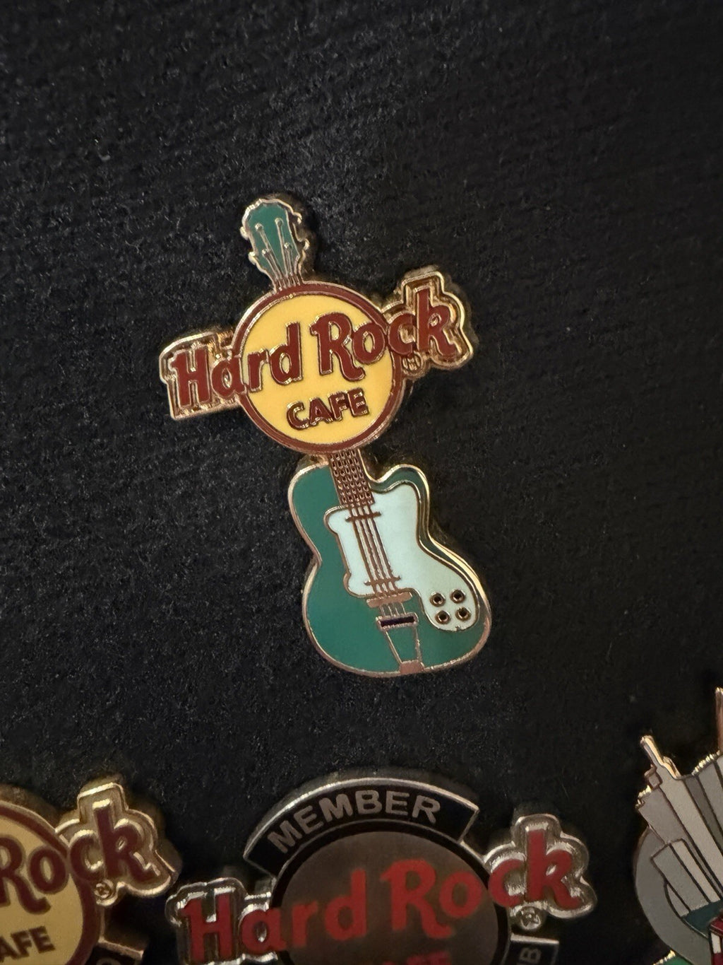 Hard Rock Cafe Pins- San Fran, Orlando, Collectors Club Guitar Pin