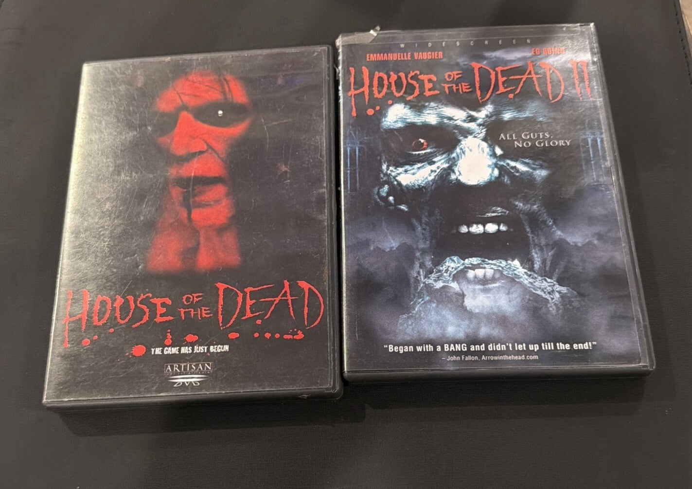 House Of The Dead 1 & 2 DVD Bundle Lot - Region 1 - 2 Disc With Booklets