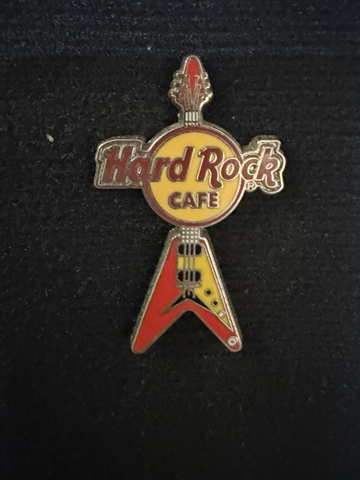 Hard Rock Cafe Flying V Mini Electric Guitar Pin