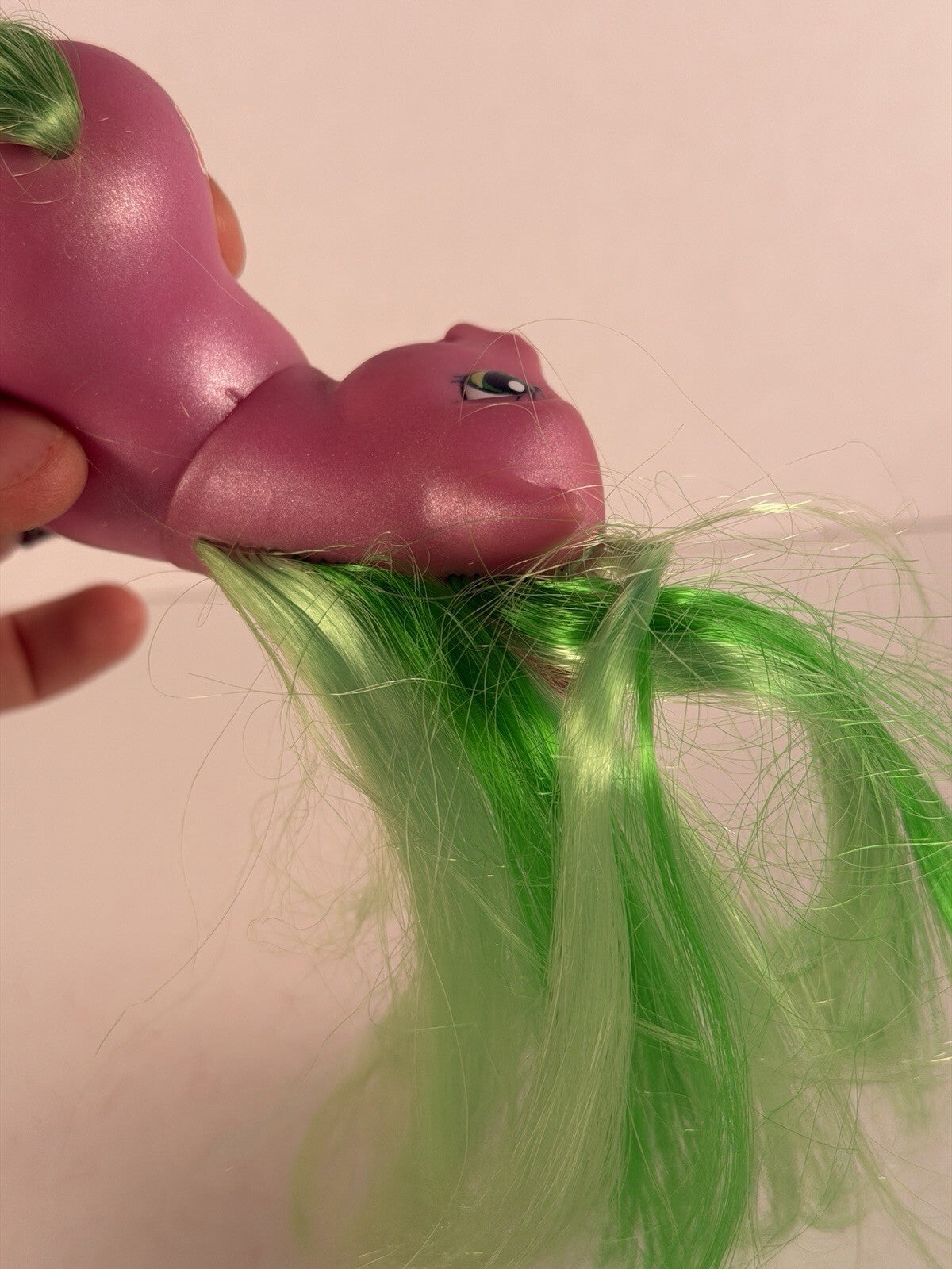 My Little Pony Sparkle Pony G3 2004 Pink with Green Hair Cactus Desert Blossom