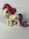 My little Pony Hasbro 2002 White Ribbon Pony Rainbow Mane & Tail