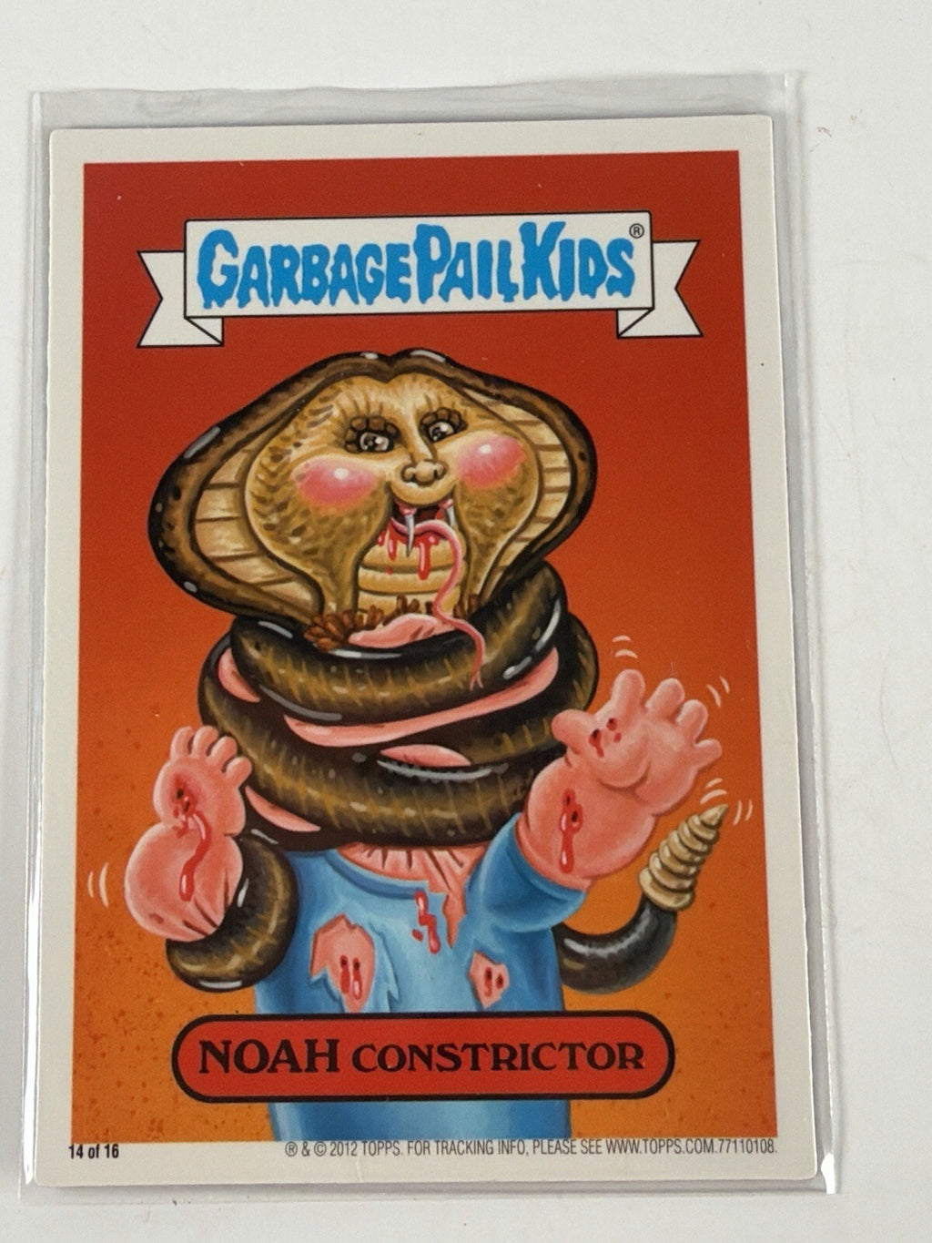 Vintage Garbage Pail Kids Noah Constrictor Magnet 14/16 2012