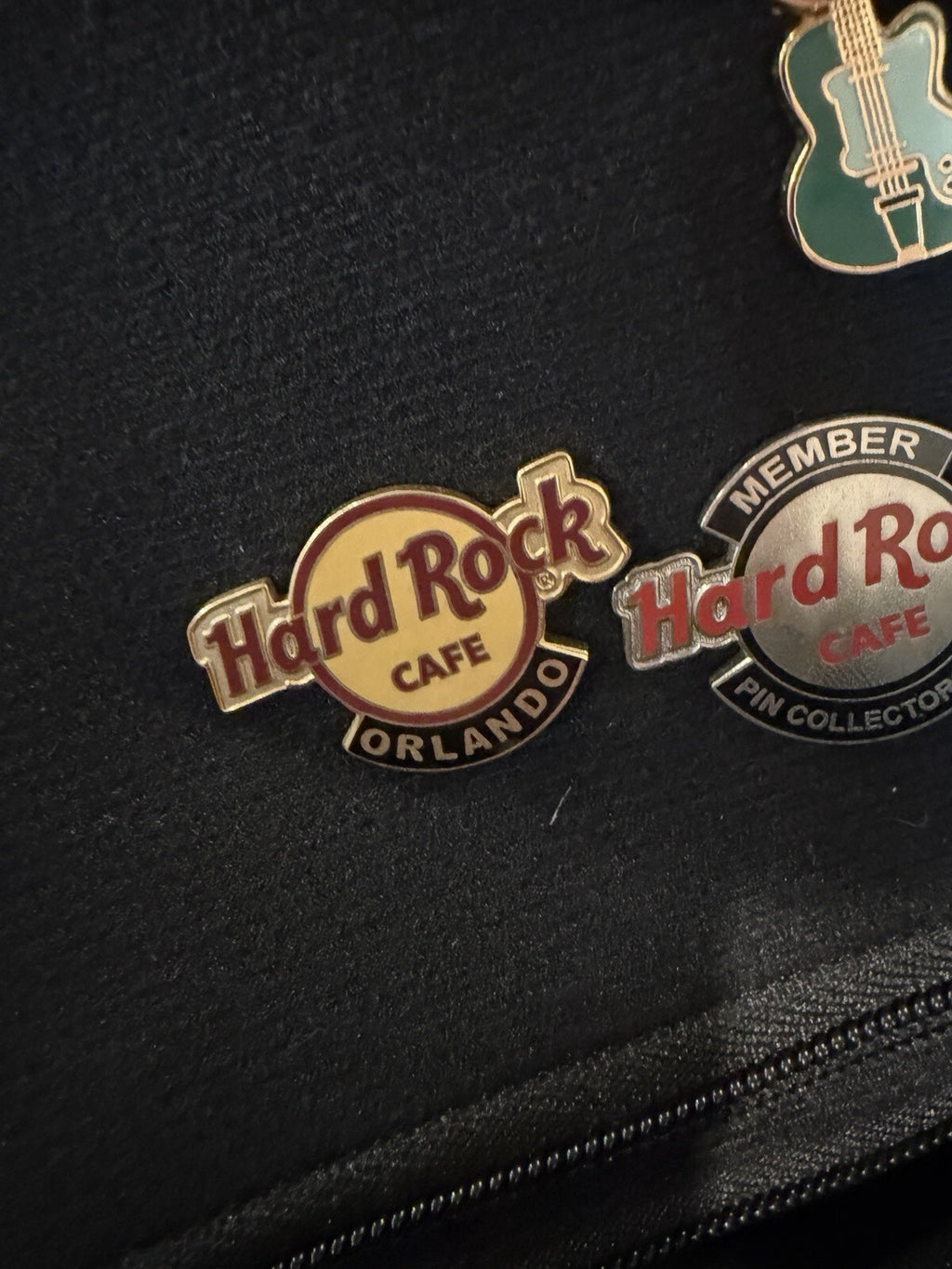 Hard Rock Cafe Pins- San Fran, Orlando, Collectors Club Guitar Pin