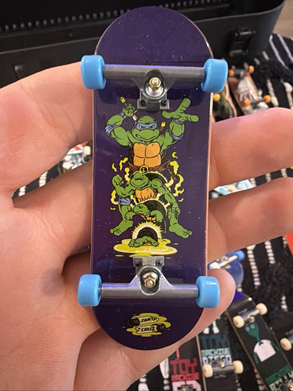 Teenage Mutant ninja turtlesTECH DECK × TMNT | SANTA CRUZ |BLUE LEONARDO × OOZE