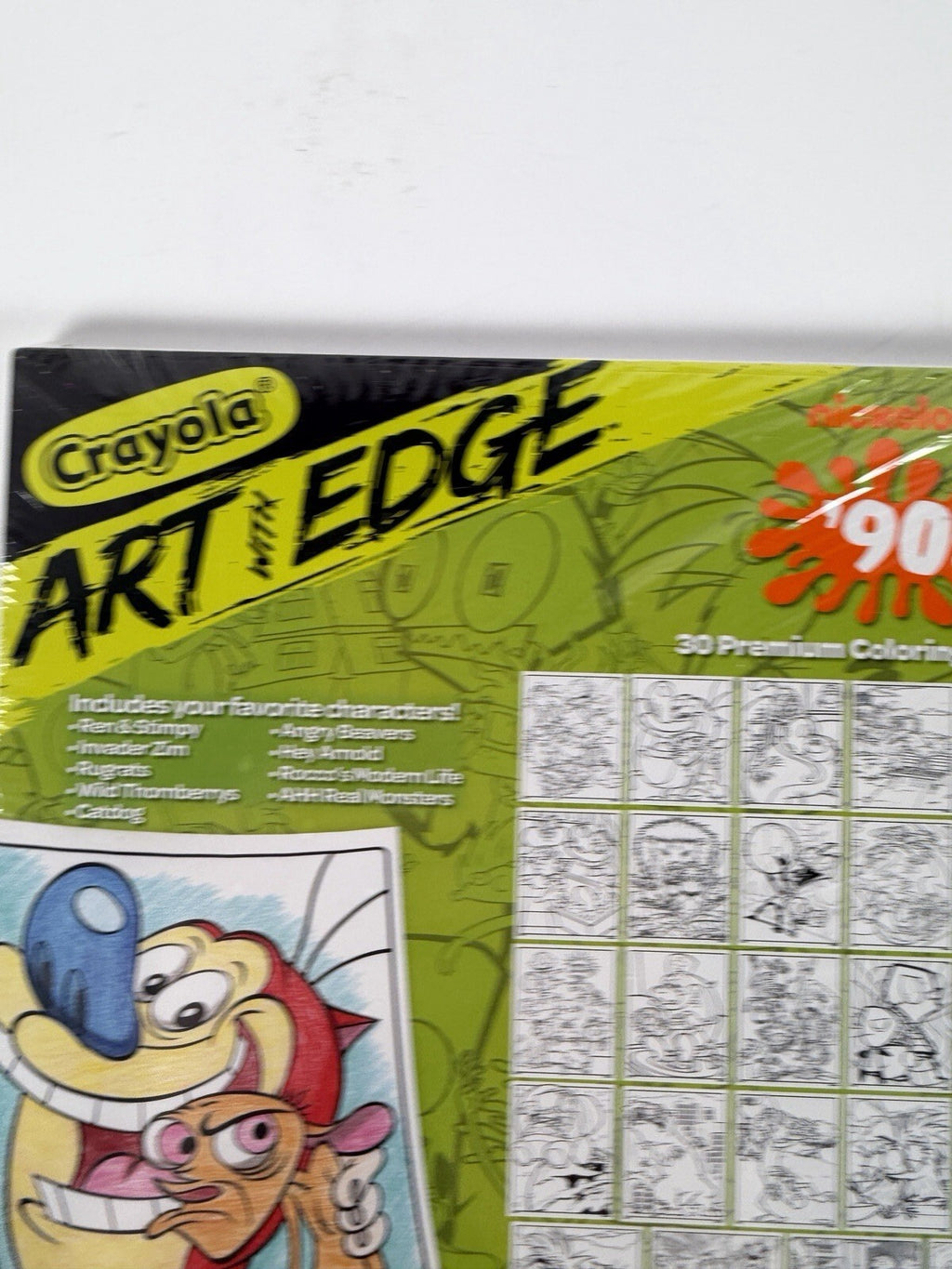 Crayola Nickelodeon Art with Edge Rugrats 90s cartoon coloring 30 pages book NEW