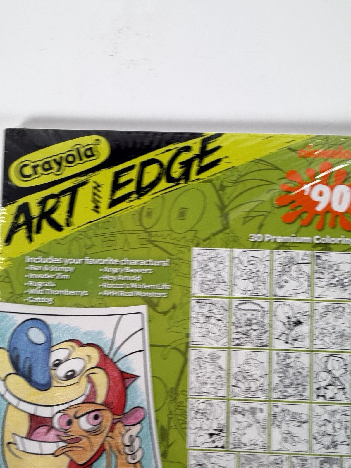 Crayola Nickelodeon Art with Edge Rugrats 90s cartoon coloring 30 pages book NEW