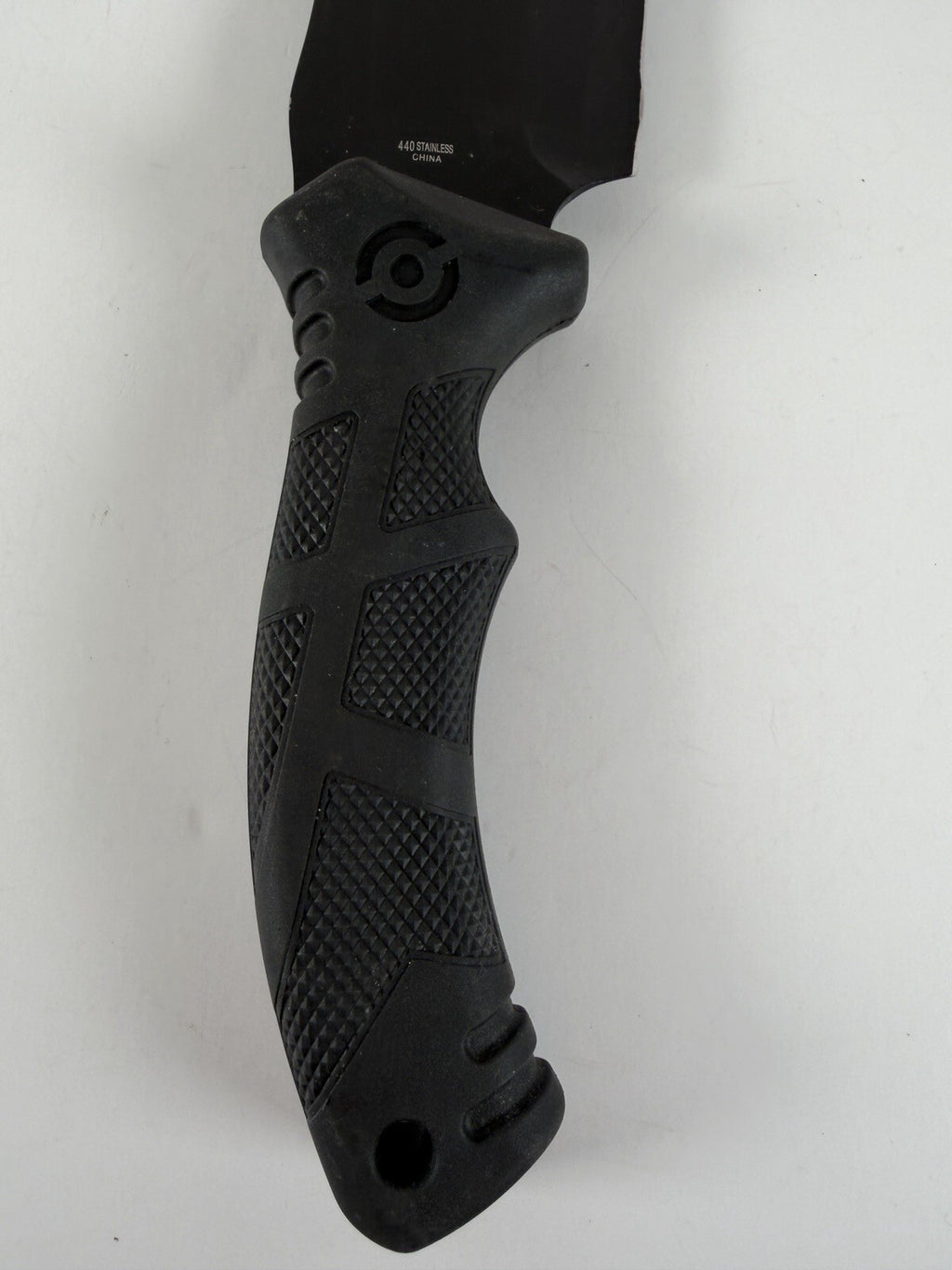 Fixed Blade Survival Knife Clip Point Combo Edge Serrated Spine Black…Snake Eye