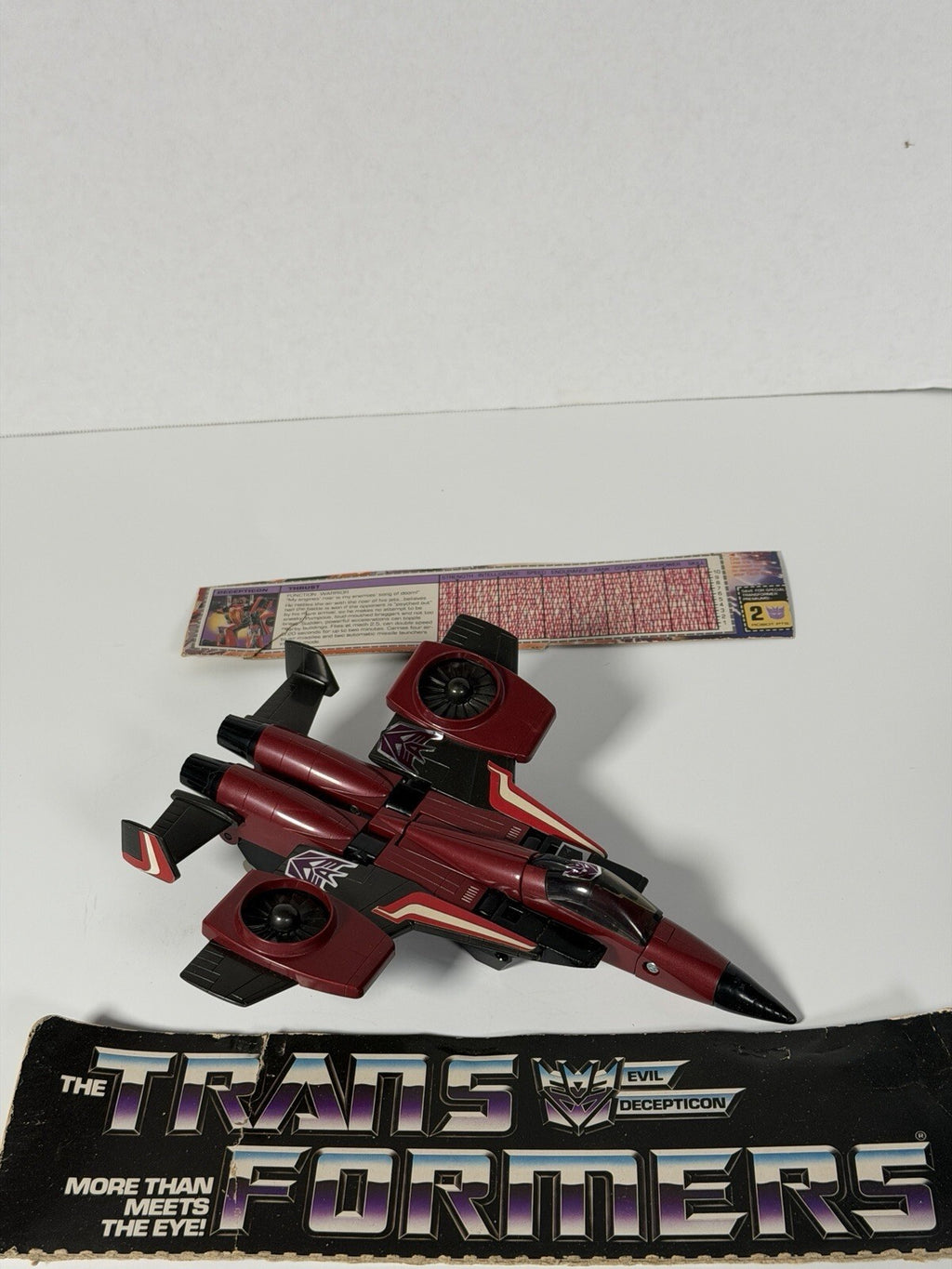 Thrust 80’s Vintage Hasbro G1 Transformers Figure Not Complete