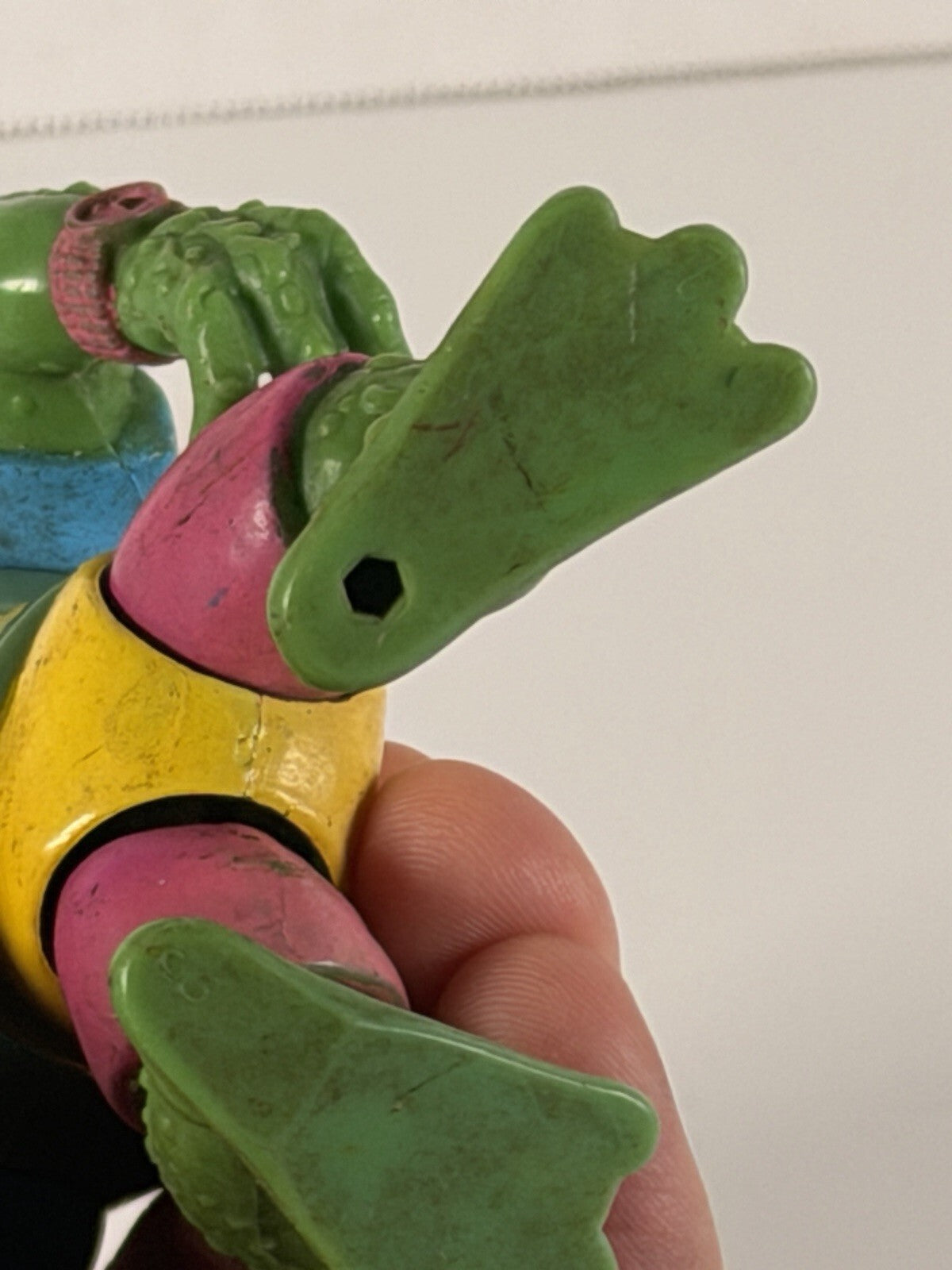 1989 Playmates Toys TMNT Genghis Frog Action Figure Teenage Mutant Ninja Turtles