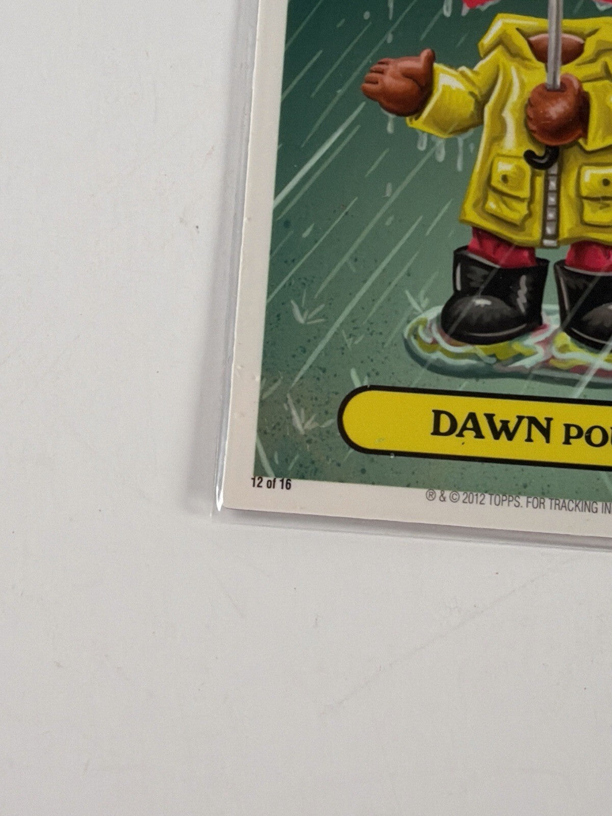 Vintage Garbage Pail Kids Dawn Pour Magnet 12/16 2012