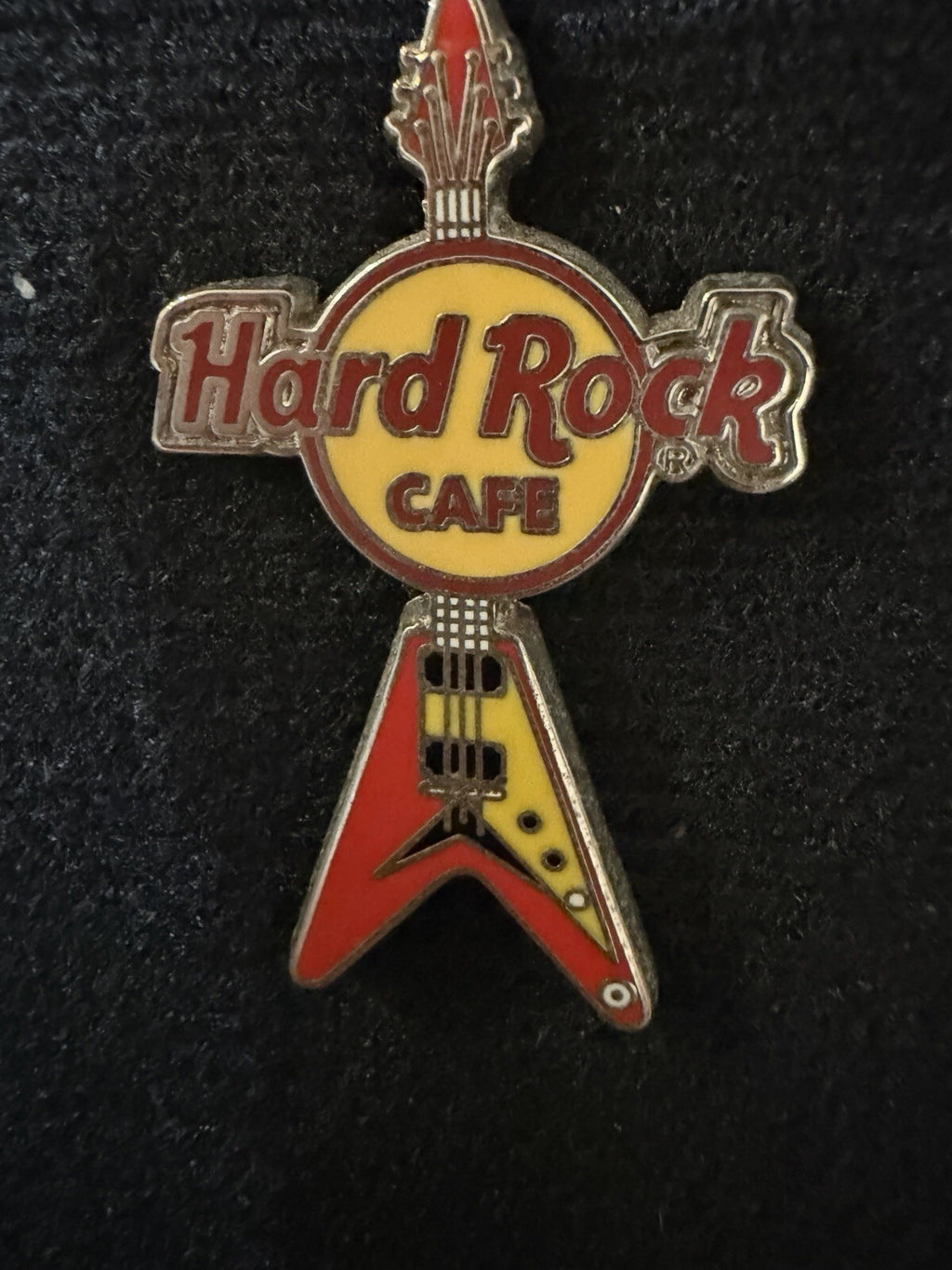 Hard Rock Cafe Flying V Mini Electric Guitar Pin