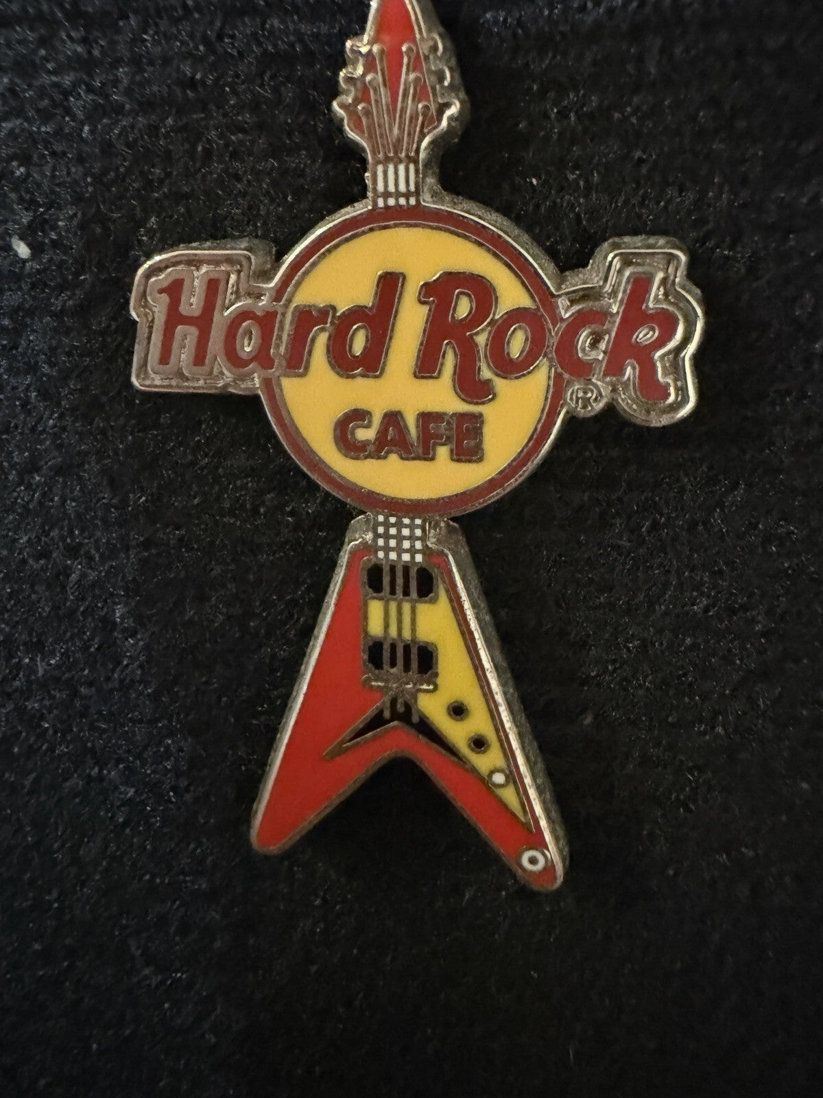 Hard Rock Cafe Flying V Mini Electric Guitar Pin