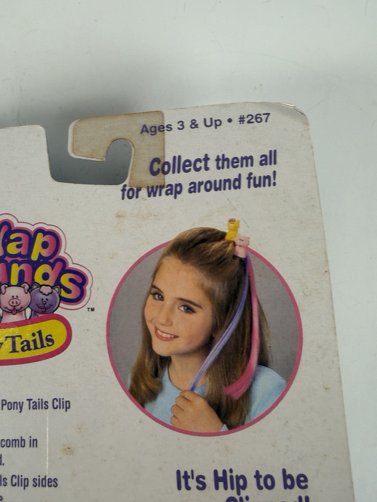 Hair Clips Wrap Around Pony Tails Colored Hair Extensions Vintage 90’s