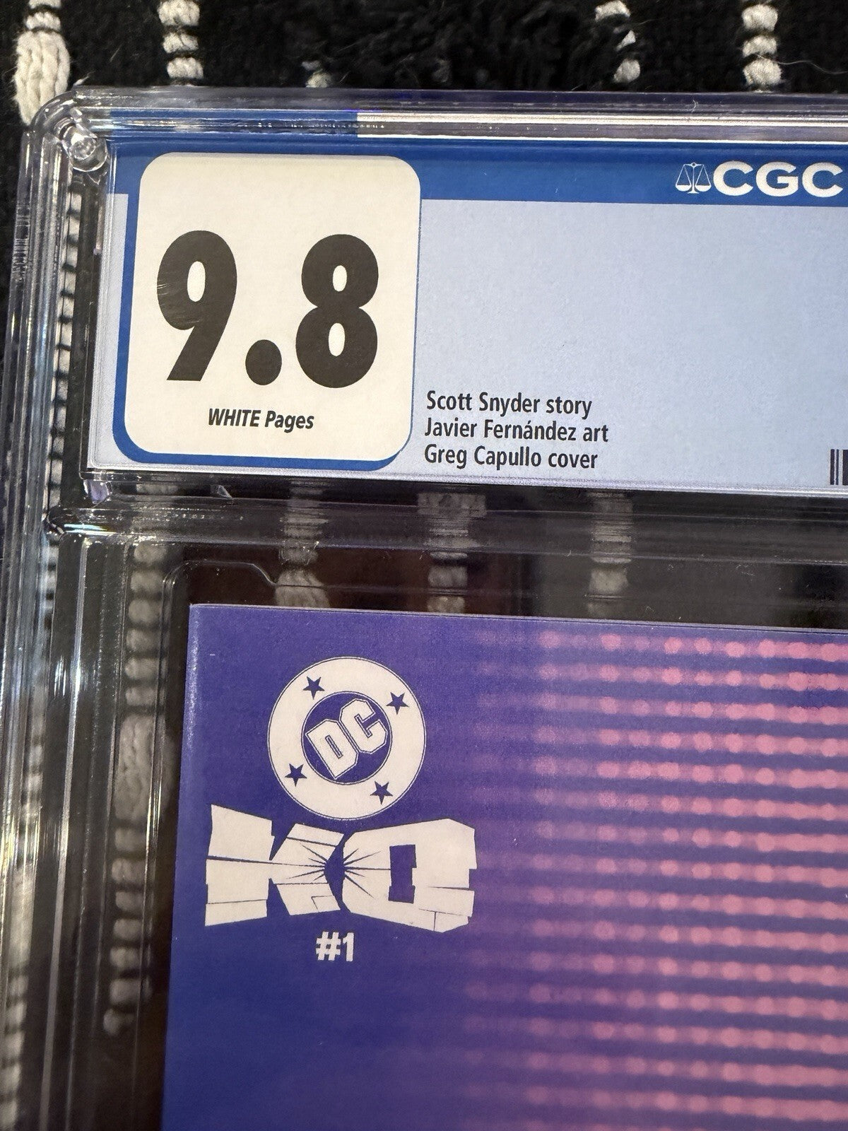 DC KO #1 Capullo Variant CGC 9.8 NM/M Gorgeous Gem Wow