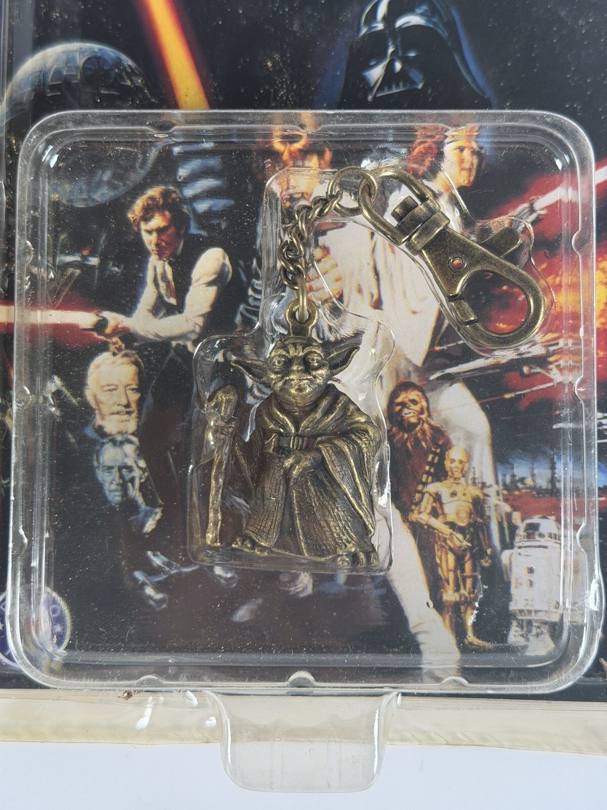 Vintage 1996 Star Wars Metal Die Cast Key Chain Set of 2 - Obi Wan, Yoda