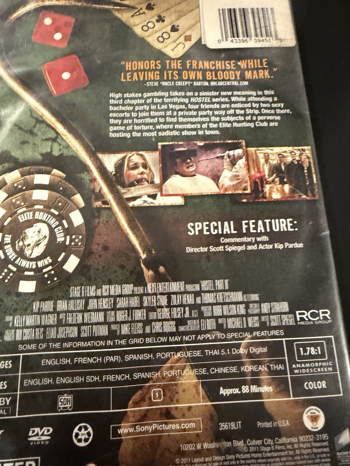 Hostel Part III (DVD, 2011, Unrated)