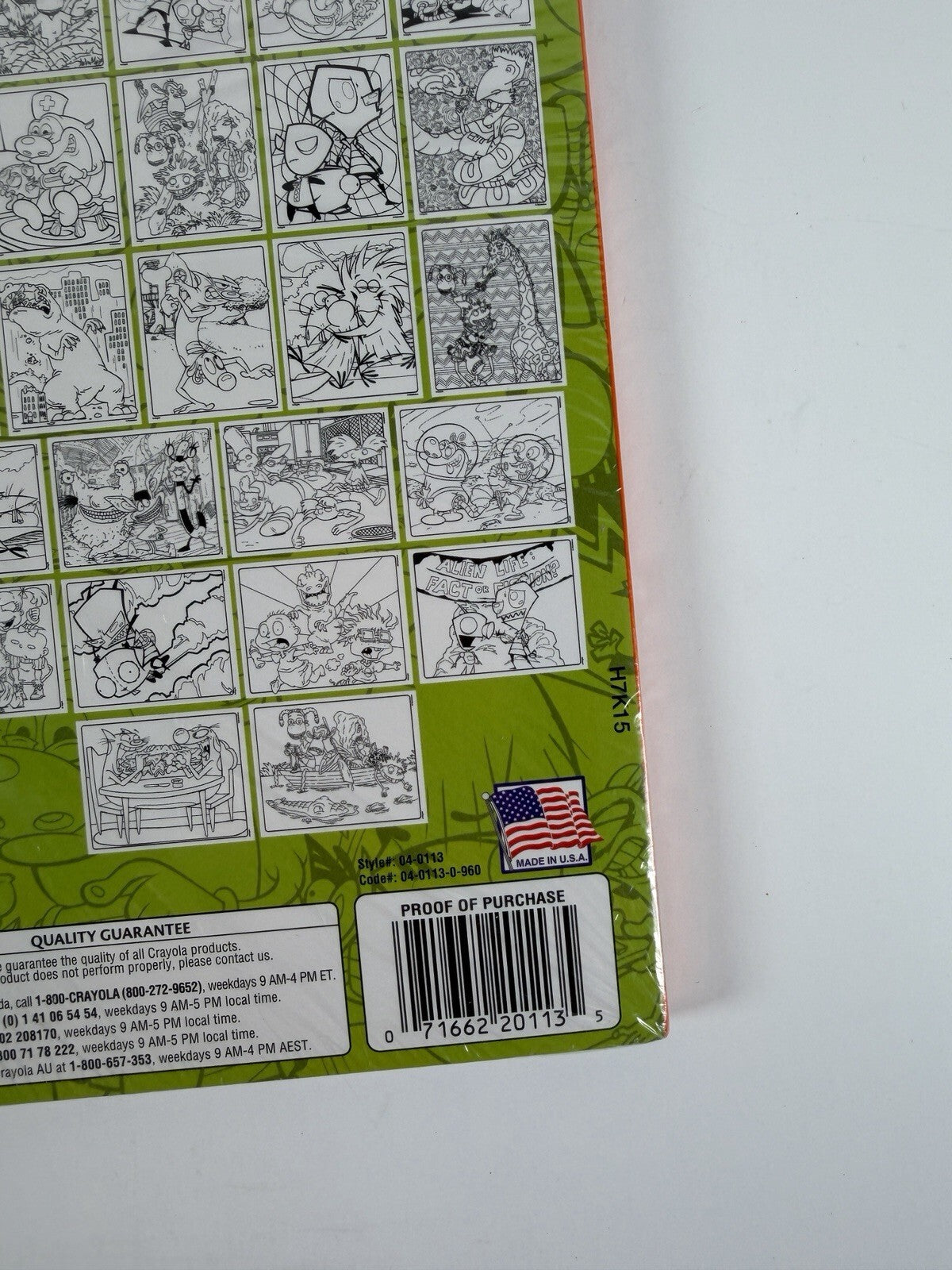 Crayola Nickelodeon Art with Edge Rugrats 90s cartoon coloring 30 pages book NEW