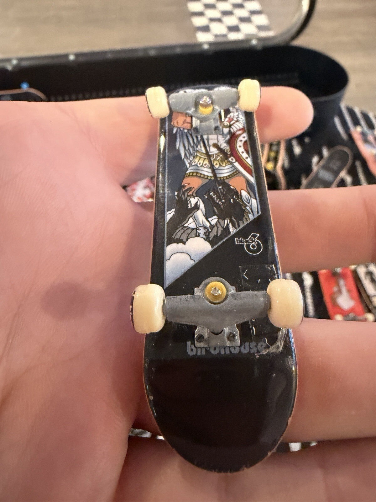 Brian Summer Black Tech Deck Skateboard With Birdhouse Wheels!