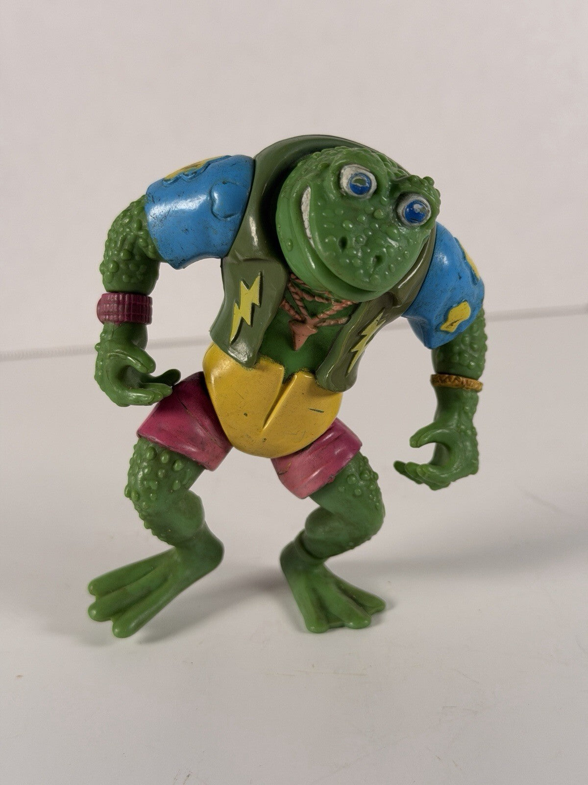 1989 Playmates Toys TMNT Genghis Frog Action Figure Teenage Mutant Ninja Turtles