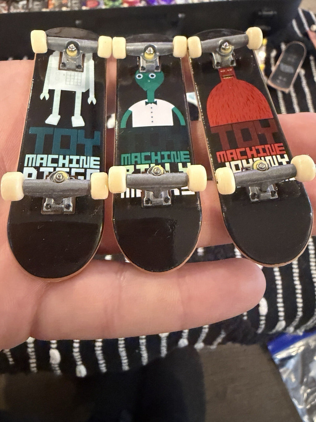 TECHDECK tech deck SKATE BOARDS toy machine vintage Set Of 3