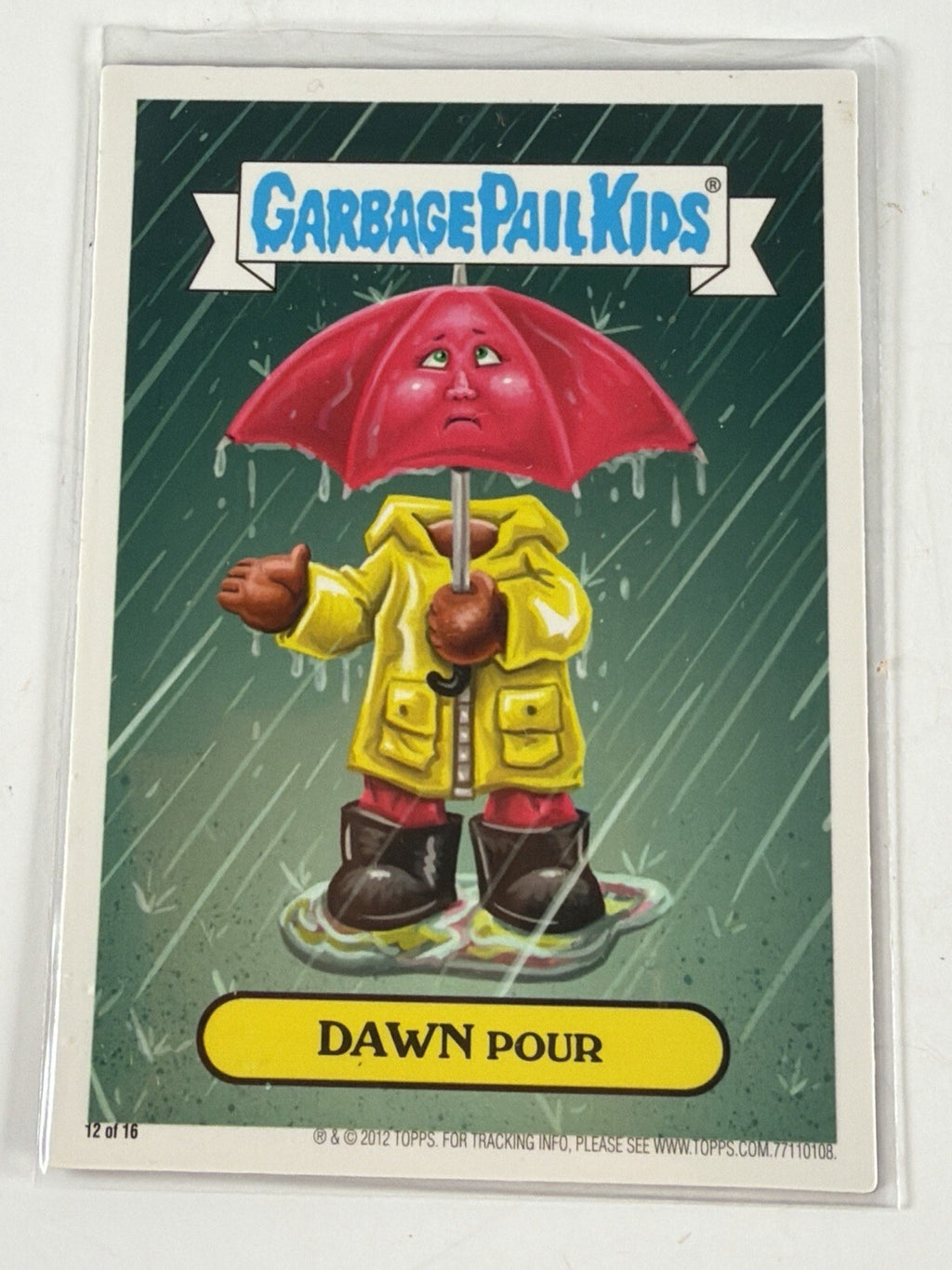 Vintage Garbage Pail Kids Dawn Pour Magnet 12/16 2012