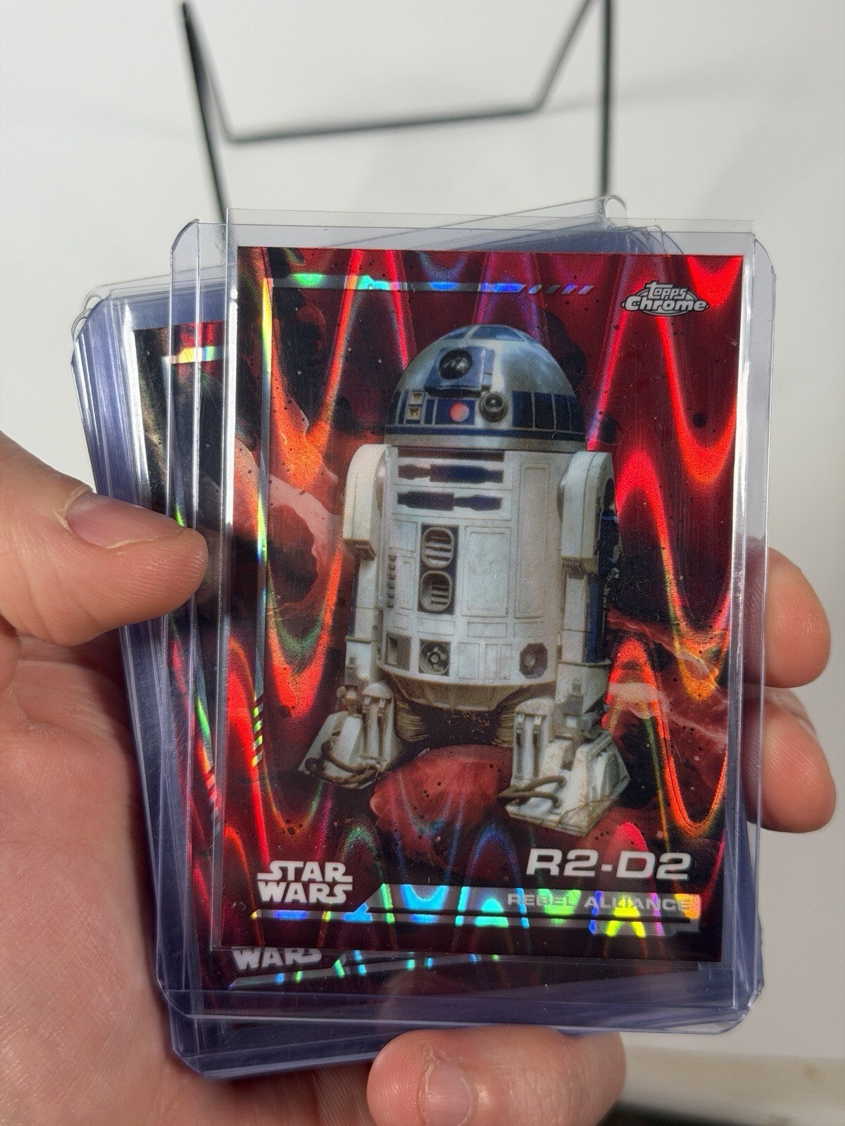 2024 Topps Chrome-Star Wars-Red Refractor- 14 Card Lot Pictured- R2d2, Chewbacca