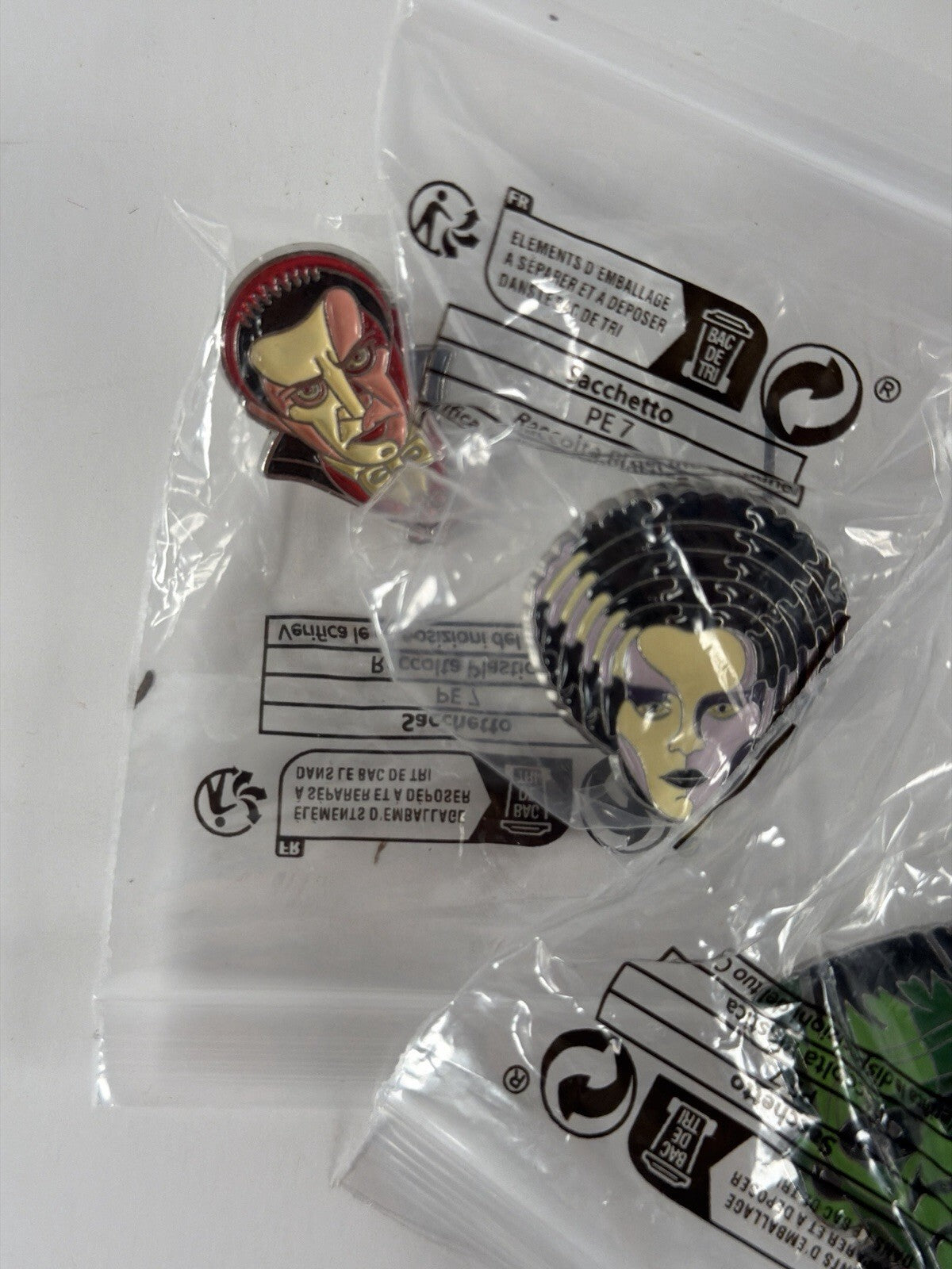 Classic Horror Movie Pin Lot - 7 Horror Enamel Pins - Halloween FiGPiN Vintage