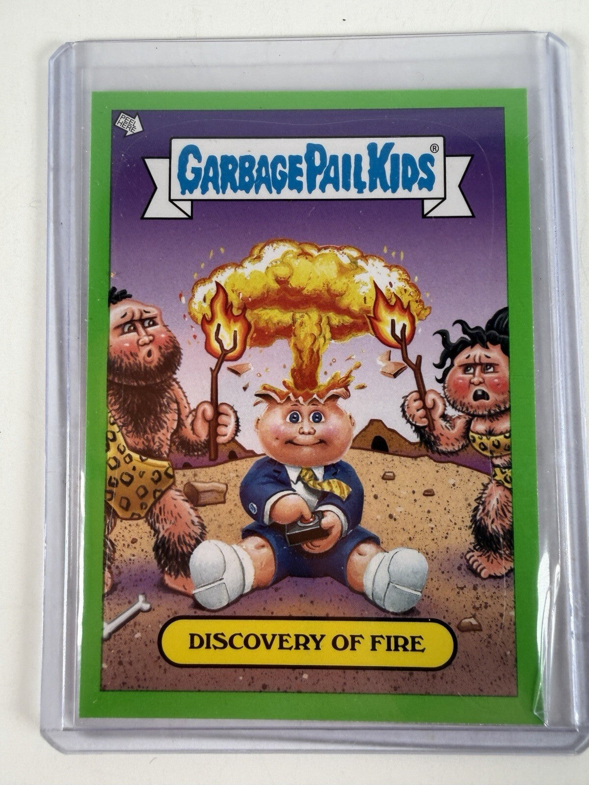 Garbage Pail Kids Thru History 2012 ADAM BOMB #4 Discovery of Fire