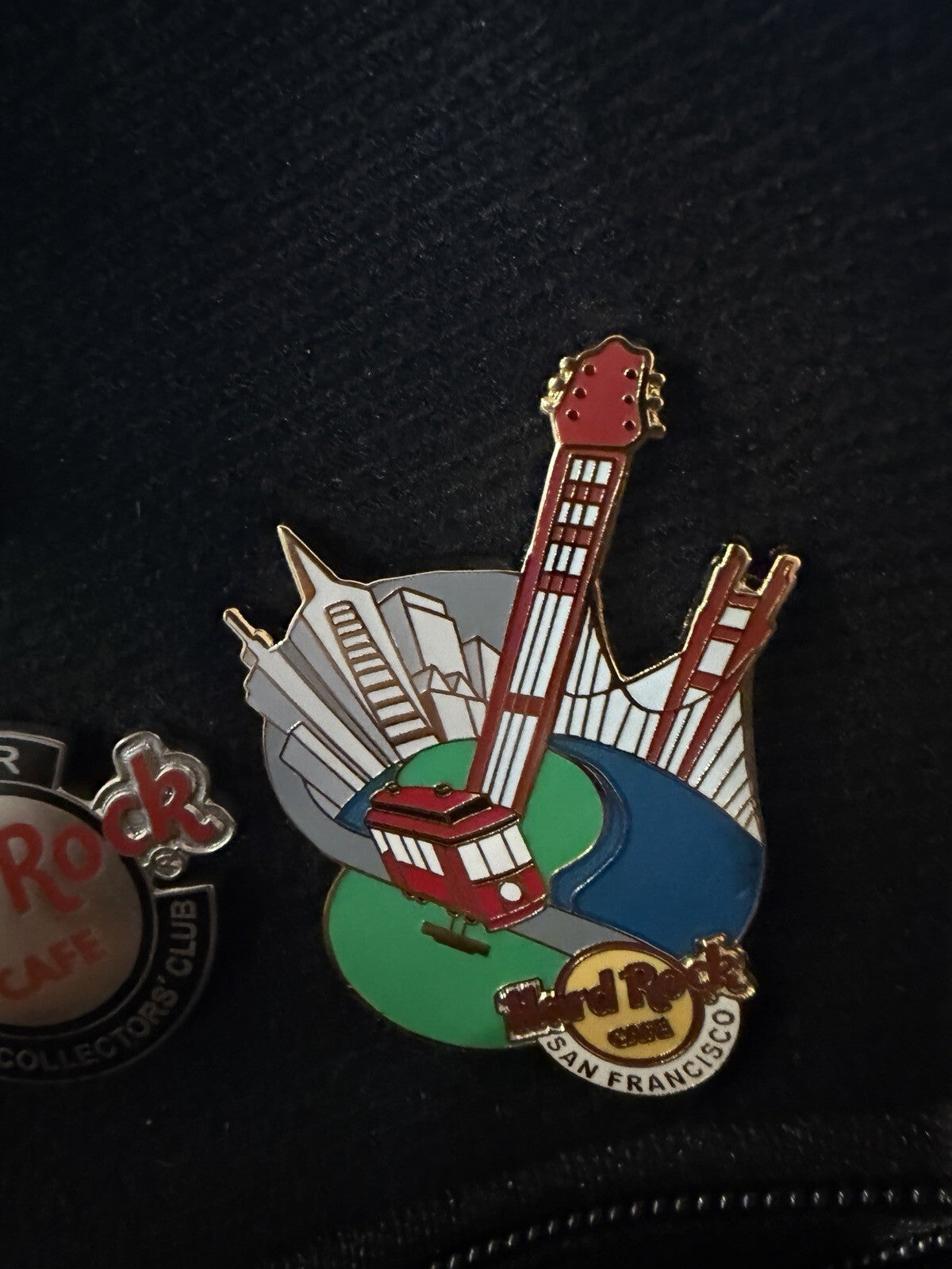 Hard Rock Cafe Pins- San Fran, Orlando, Collectors Club Guitar Pin
