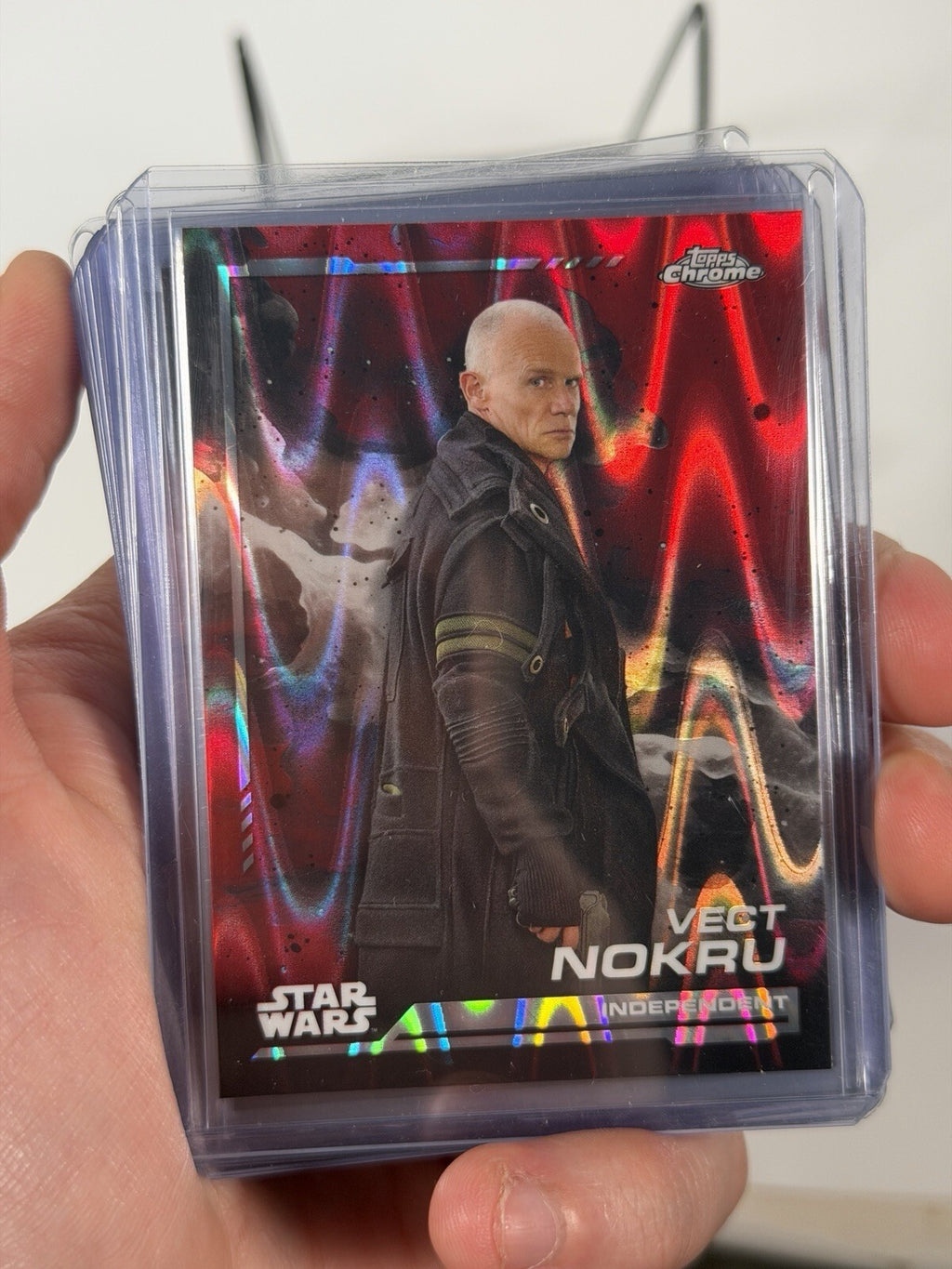 2024 Topps Chrome-Star Wars-Red Refractor- 14 Card Lot Pictured- R2d2, Chewbacca