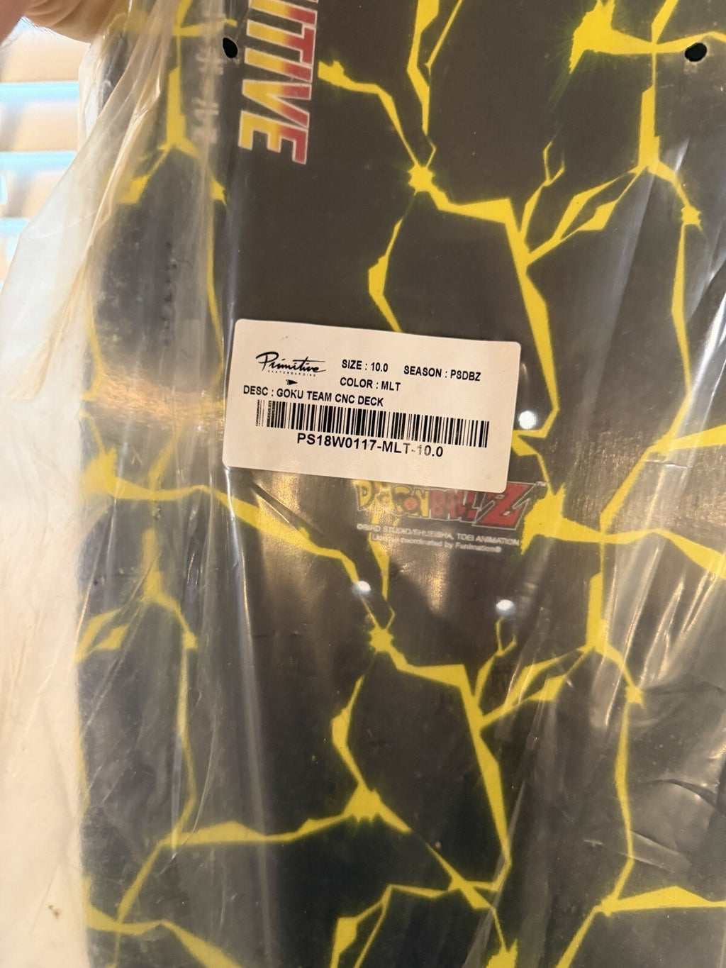 Dragon Ball Z Super Saiyan Goku Skateboard Deck Full Size Nee In Package/rd Desc