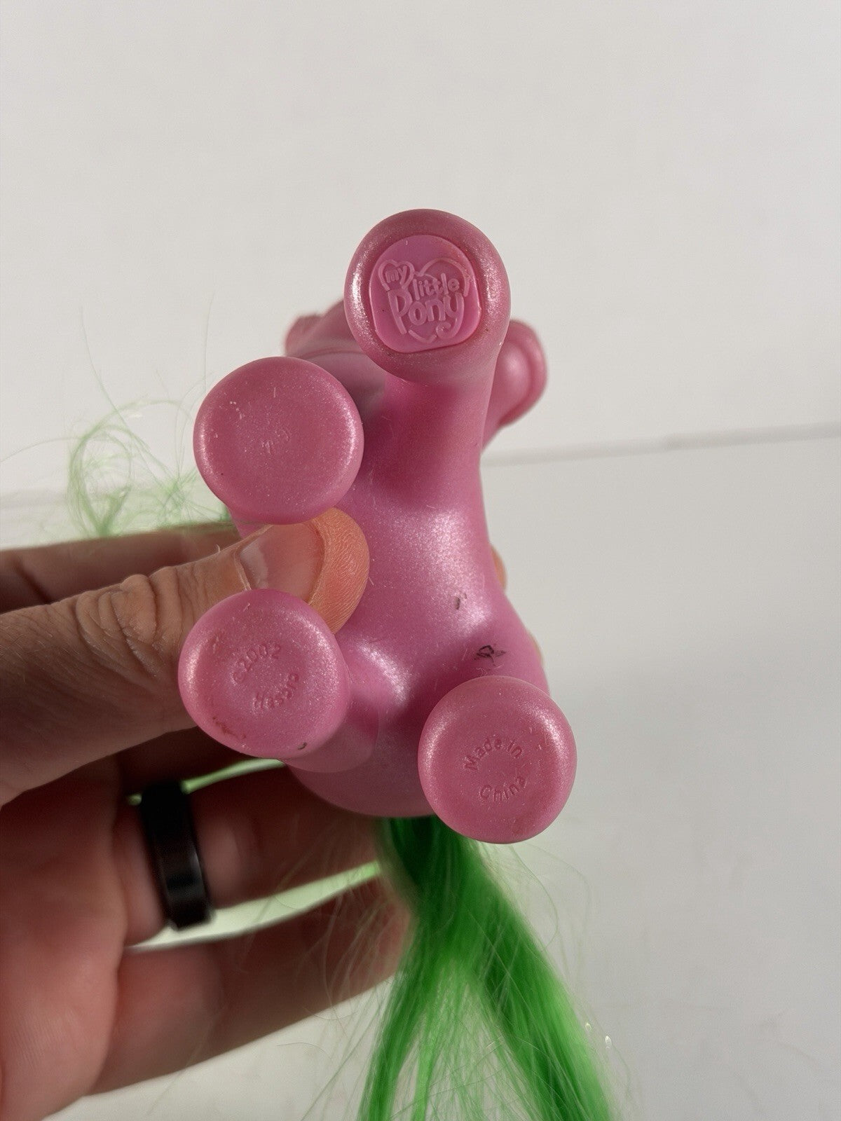 My Little Pony Sparkle Pony G3 2004 Pink with Green Hair Cactus Desert Blossom