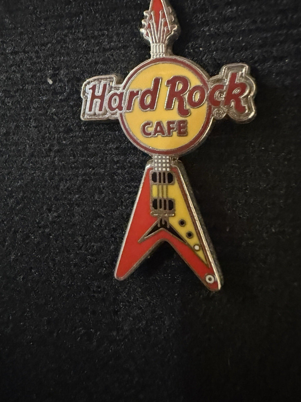 Hard Rock Cafe Flying V Mini Electric Guitar Pin