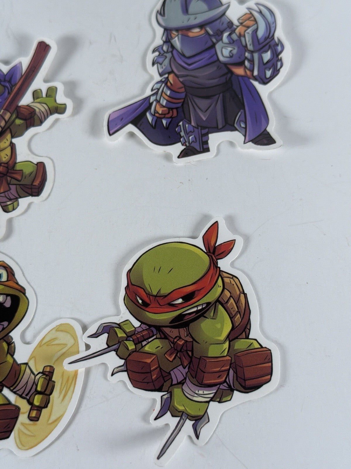 TMNT X STICKER LOT OF 5 STICKERS X 3X2 INCH STICKERS X VYNIL DIE CUT HIGH GLOSS