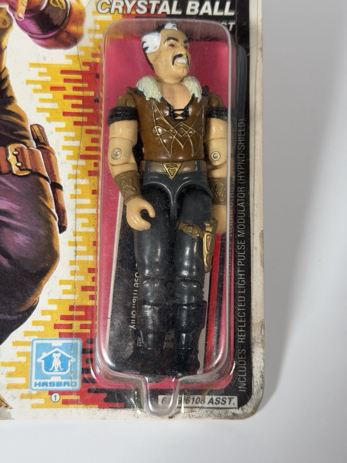 Hasbro G.I. Joe 1987 Crystal Ball Figure Fridge Sticker New On Card
