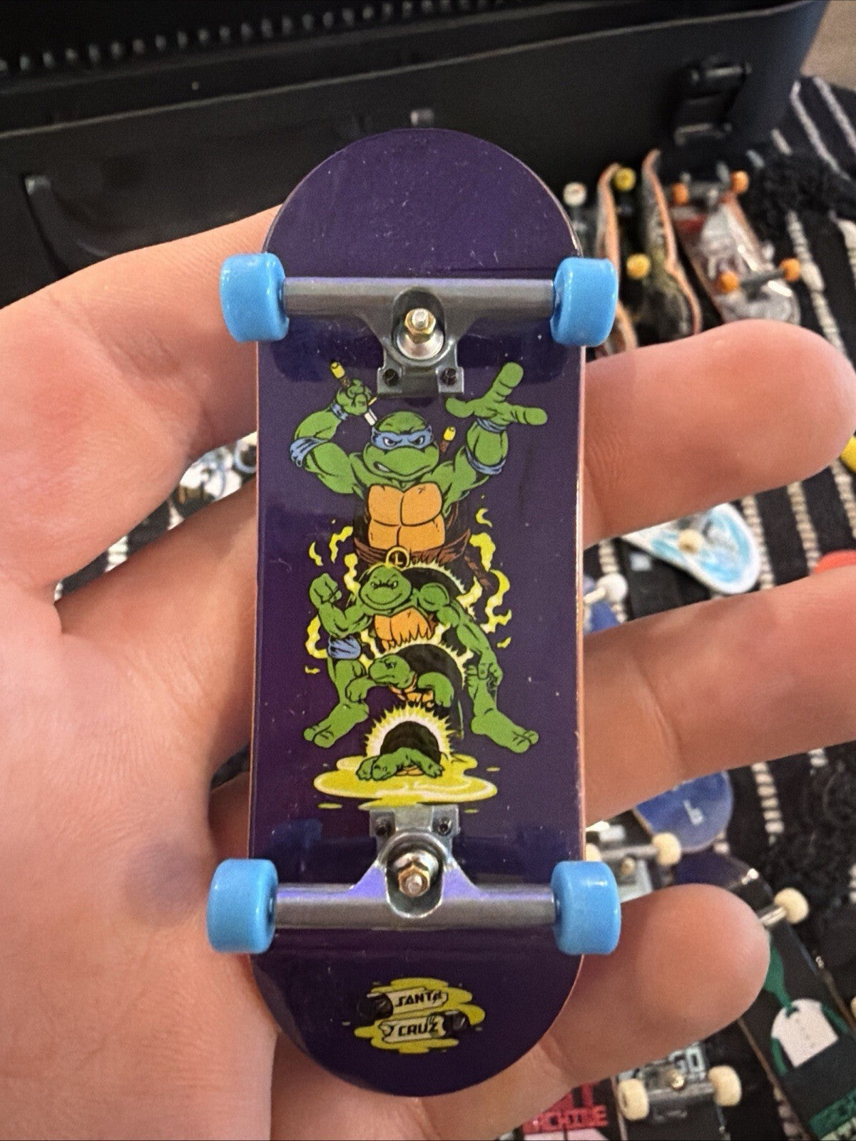 Teenage Mutant ninja turtlesTECH DECK × TMNT | SANTA CRUZ |BLUE LEONARDO × OOZE